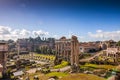 Roman Forum, view from Capitolium Hill in Rome