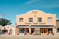 Historical Orcutt Trade Center in downtown offers beautiful art gallery Royalty Free Stock Photo