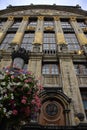 Historical Ornate Guildhall of the Grand Place - Brussels, Belgium Royalty Free Stock Photo