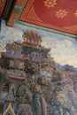 Historical paintings at the Temple of the Emerald Buddha and Grand Palace in Bangkok