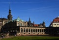 Historical Palace Zwinger in the Old Town of Dresden, the Capital City of Saxony Royalty Free Stock Photo