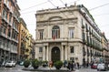 Historical Palazzo Doria d'Angri, in Toledo street in Naples, Italy.