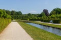 Historical park with garden and canal at Hermitage (Eremitage) Museum in Bayreuth, Bavaria, Germany Royalty Free Stock Photo