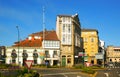 Historical part of Santiago de Compostela. Galicia Royalty Free Stock Photo