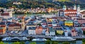 Passau Old Town between Danube and Inn rivers, Germany