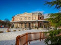 Historical pavilion Des Petits Jeux in the city center of Spa, Belgium, part of the Gallery Leopold II and the parc de Sept heures