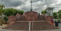 Historical pedestrian Eiserner Steg, Iron footbridge over the Main river, Frankfurt