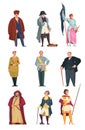 Historical People Icons Set