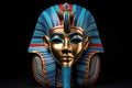 Historical Pharaoh mask colorful. Generate Ai