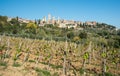 Historical city of San Gimignano in Sienna province in Tuscany a Royalty Free Stock Photo