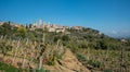 Historical city of San Gimignano in Sienna province in Tuscany area, Italy Royalty Free Stock Photo