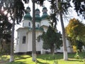 The historical place in beautiful Ukraine. Kitaevo Cathedral Ukraine Kiev