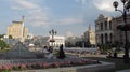 Ukraine. Kiev. Khreshchatyk. The main street of Kiev. Maidan.