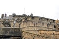 Close-up view Edinburgh castle