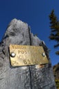 A Historical Placer Gold Mine Stake