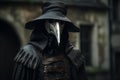 Historical Plague doctor medieval man. Generate Ai Royalty Free Stock Photo