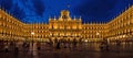 Historical Plaza Mayor at Night, Salamanca