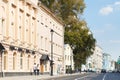 Historical Pokrovka street in Moscow Royalty Free Stock Photo
