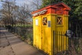 Historical police call box in Edinburgh