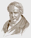 Historical portrait of Alexander von Humboldt the famous german explorer and scientist