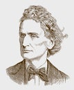 Historical portrait of James Dwight Dana the American scientist