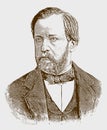 Historical portrait of Louis Pasteur the famous french scientist