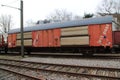 Historical post car for the dutch railways