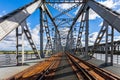 Historical railway bridge in Tczew, Poland