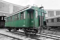 Historical railway passanger car Royalty Free Stock Photo