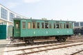 Historical 4-wheel railway carriage