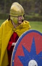 Historical Re-enactment of Roman Cavalry and Infantry soldiers at Northumberland, May 2012. Royalty Free Stock Photo