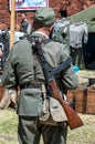 Historical re-enactment show - Grenadier 2017 Royalty Free Stock Photo