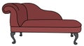 Historical red sofa