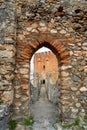 The historical Red Tower in the Alanya district of Antalya, one of the touristic regions of Turkey. Turkish name Kizil Kule