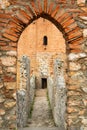 The historical Red Tower in the Alanya district of Antalya, one of the touristic regions of Turkey. Turkish name Kizil Kule Royalty Free Stock Photo