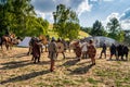 Historical reenactment of Battle of Cedynia, Poland Royalty Free Stock Photo