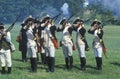 Historical Reenactment, Daniel Boone Homestead, Brigade of American Revolution, Continental Army Infantry