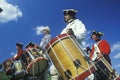 Historical Reenactment, Daniel Boone Homestead, Brigade of American Revolution, Continental Army Infantry, Fife and Drum Royalty Free Stock Photo