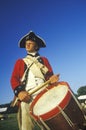 Historical Reenactment, Daniel Boone Homestead, Brigade of American Revolution, Continental Army Infantry, Fife and Drum Royalty Free Stock Photo