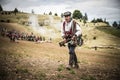 Historical reenactment of the Napoleonic Wars, in Burgos, Spain, on June 12, 2016.