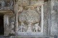 Historical reliefs on Prambanan temple building