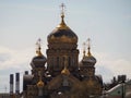 Historical and religious monument. Orthodox Church of the Assumption of the Blessed Virgin. St. Petersburg Royalty Free Stock Photo