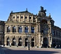 Historical Residence Church in the Old Town of Dresden, the Capital City of Saxony