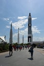 Historical rockets on display at Kennedy Space Center, Florida.