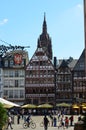 Historical Romer Square in the city of Frankfurt Main, Germany