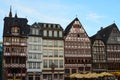 Historical Romer Square in the city of Frankfurt Main, Germany