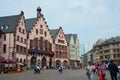 Historical Romer Square in the city of Frankfurt Main, Germany