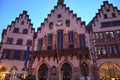 Historical Romer Square in the city of Frankfurt Main, Germany Royalty Free Stock Photo