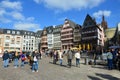 Historical Romer Square in the city of Frankfurt Main, Germany