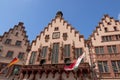 Historical Romer Square in Frankfurt Main city Royalty Free Stock Photo